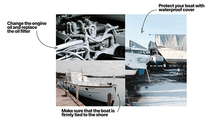 Make sure your boat is properly prepared and protected during winter storage
