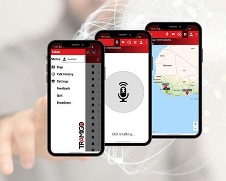 Mobile dispatcher app push-to-talk