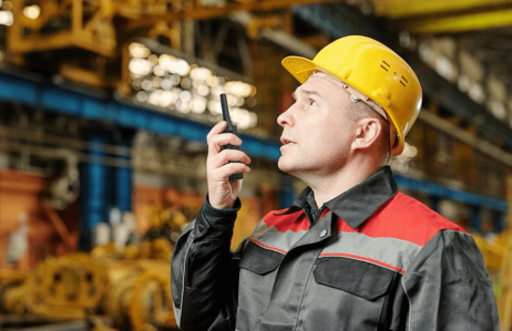 Warehouse worker using MCPTT-1